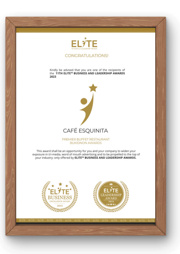 Cafe Esquinita Award