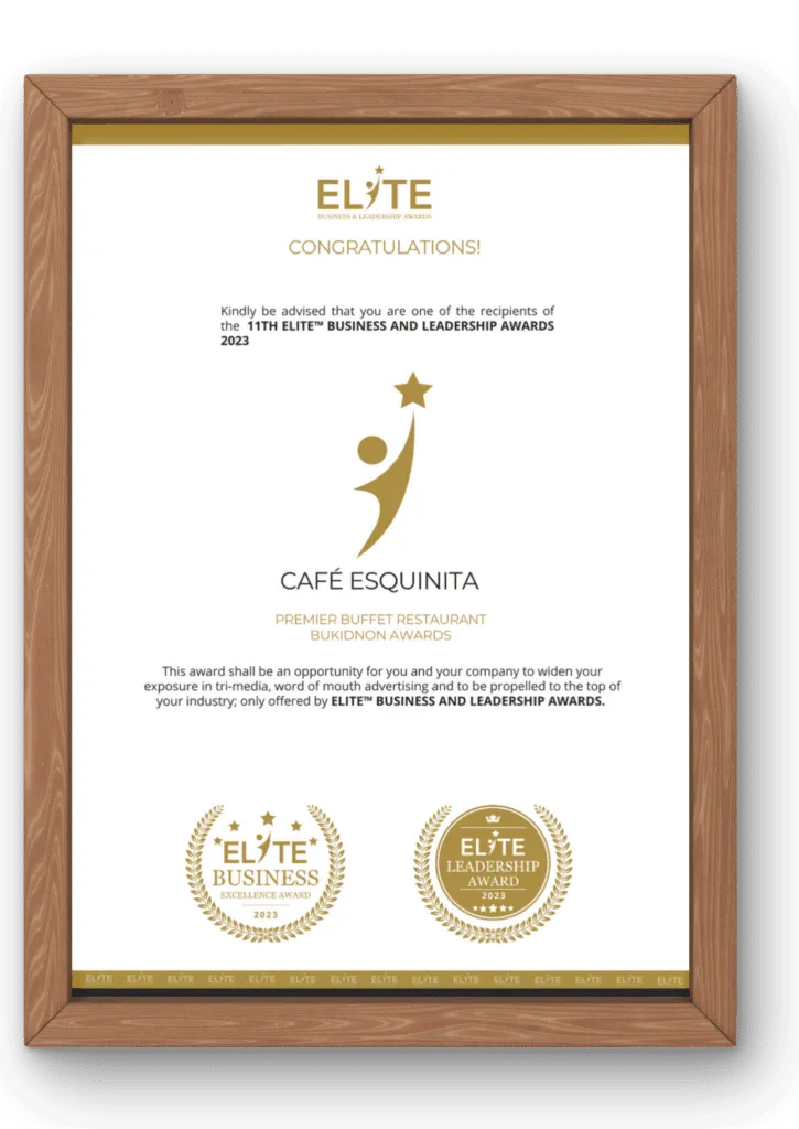 Cafe Esquinita Award