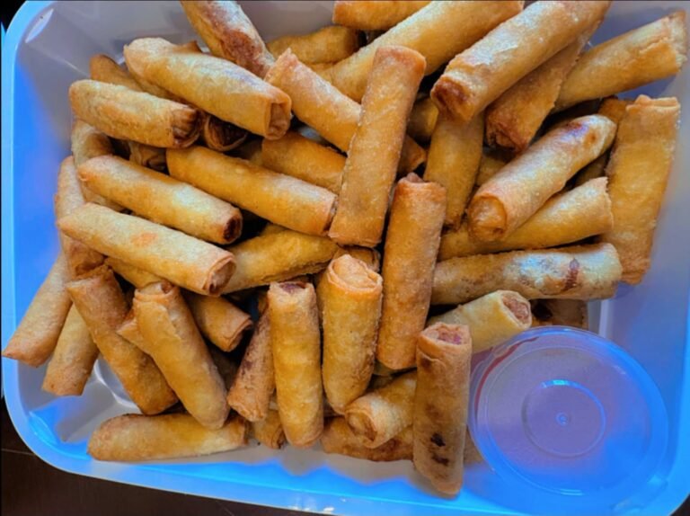 Cafe Esquinita party platter of lumpia